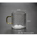 150 ml Glasmilchtee Kaffeetasse mit Griff